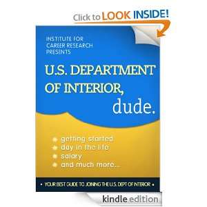 Department of Interior, Dude (Career Book) Career Books and 