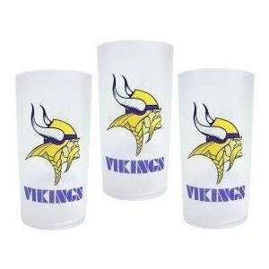Minnesota Vikings NFL Tumbler Drinkware Cup Set (3 Pack) by Duck House 