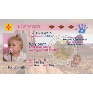 Personalized Baby Drivers License (set of 20) Birth Announcement New 