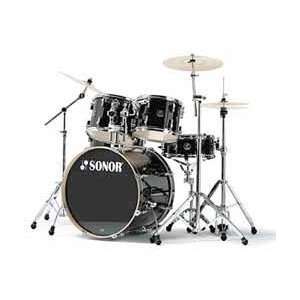  Sonor F2007 Stage 2 Series Shell Pack Drum Set   Black w 