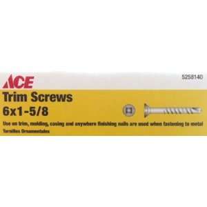  ACE DRYWALL SCREWS 46527 ACE Trim Screw, Trim Head # 6 x 1 