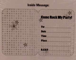 Hannah Montana Birthday Party 8 Invitations & Envelopes  