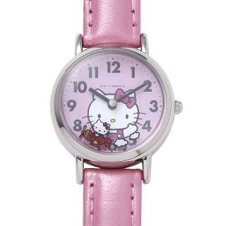 Hello Kitty Wrist Watch Sanrio Pink Airplane Girls Womens Cute Lovely 
