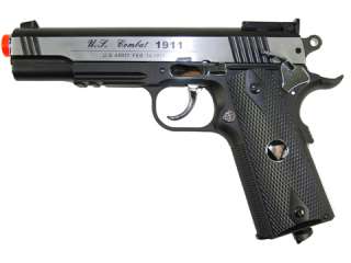   WG M1911 CO2 Blowback Metal Pistol 500 CBB Airsoft 654367371176  