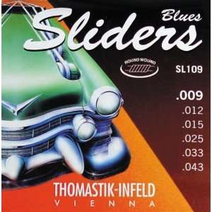  Thomastik Infeld Electric Guitar Strings Sliders Blues 6 