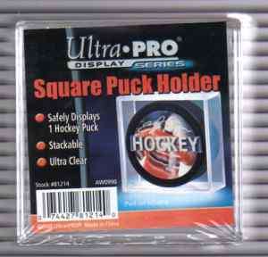 Ultra Pro Square Hockey Puck Holder Cube Stackable  