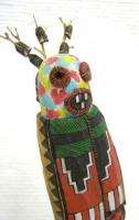 Native American Hopi Carved 11 Maasaw Death Kachina Katsina Doll 