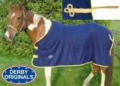 Designer Fleece Horse Cooler   Derby Originals Fleece Cooler with Gold 