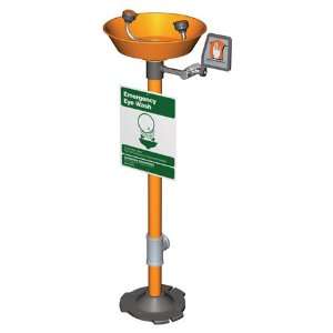   G1825P Pedestal Mounted Eye Wash Station   Plastic Orange Bowl