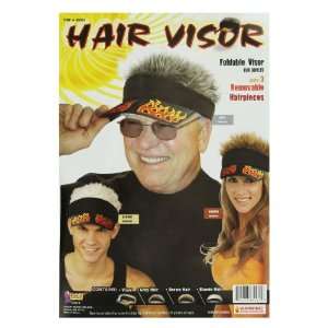  Fire Flame Visor with 3 Removable Spiked Hairpieces Toys 