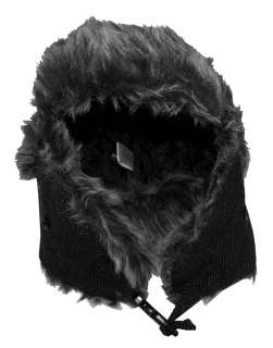 London Fog Furry Winter Faux Fur Adult Trapper Hat  