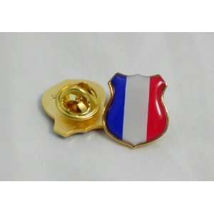  R4.biz France Shield Pin Badge