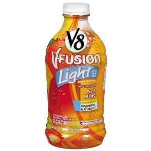 V8 V Fusion Vegetable & Fruit Juice Light Peach Mango   8 Pack  