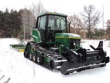 1994 John Deere 6400 Tractor w/ Gilbert Snow Groomer Set up  