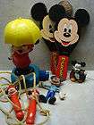 Vintage Disney Mickey Mouse Lot Sprinkler Jump Rope Paddles Figure