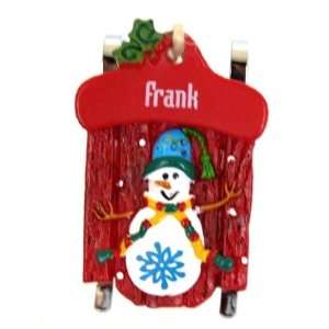  Ganz Personalized Frank Christmas Ornament