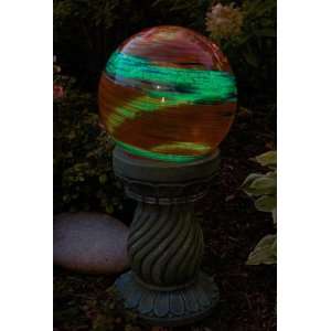    Red Illuminarie Earth Gazing Globe 10 Patio, Lawn & Garden