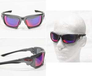 Oakley Scalpel Grey Gray Red Iridium Sunglasses OO9095 04 NEW NIB 