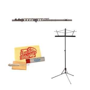 Gemeinhardt 2NP Soprano Flute Bundle with Music Stand, Care Kit, and 