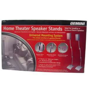  GEMINI Home Theater Speaker Stands w/Universal Mounting 