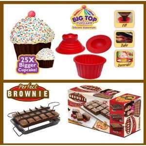BIG TOP CUPCAKE AND THE PERFECT BROWNIE SET   THE PERFECT COMBINATION 