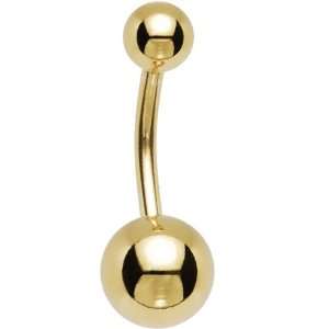  Gold Plated Belly Ring 3/8 Jewelry