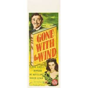 Gone With The Wind Poster Australian B 13x30 Clark Gable Vivien Leigh 