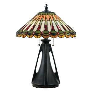  Quoizel Redmond Tiffany 2 Light Table Lamp