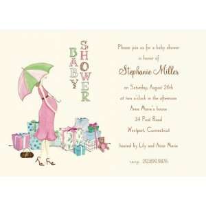   Baby Girl Shower Invitation, by Bonnie Marcus