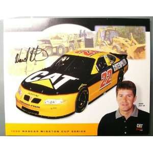  Caterpillar 8 x 10 Promotional Card   1999   Autographed 