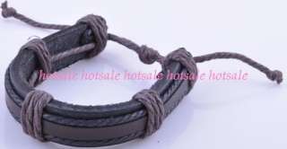 wholesale 50strands assorted style leather bracelets  