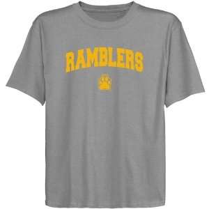  Loyola Chicago Ramblers Youth Ash Logo Arch T shirt 