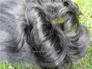 HAIR EXTENSION PONY TAIL OR HAIR PIECE DARKEST BROWN WAVY XL  