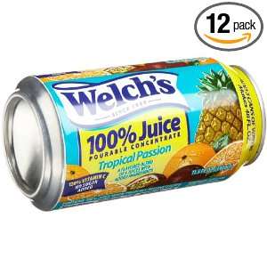 Welchs 100% Tropical Passion Juice Concentrate, 11.5 Ounce Cans (Pack 