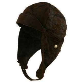  Aviator Hat   Brown W36S25D Clothing