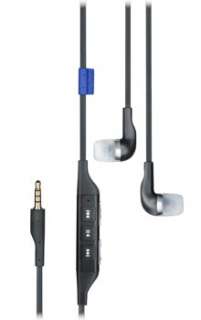 The included stereo headset with integrated microphone and three sets 