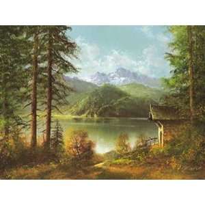   Salzkammergut I   Artist Helmut Glassl   Poster Size 6 X 4 inches