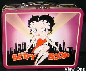 Betty Boop Skyline Lunch Box Tin Container Tote 1999 LG  