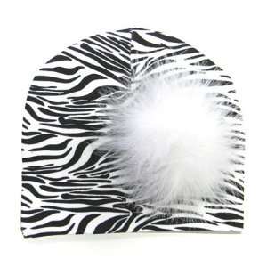  Zebra Hat with White Regular Marabou Toys & Games