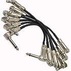 Seismic Audio   6 Pack Pedal Board Pro Effects Cables 1/4   Patch 