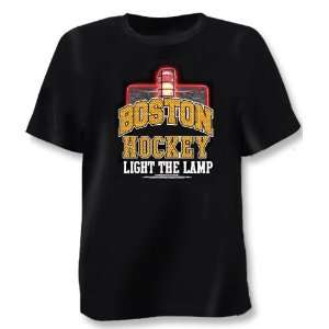 Encore Select A T1BHB Boston Hockey Light The Lamp Black T Shirt A T1 