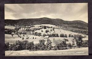 Manchester VT Pattern Mountain 1900s Postcard  