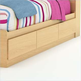  Mates Storage Frame Only Natural Maple Finish Bed 066311042061  