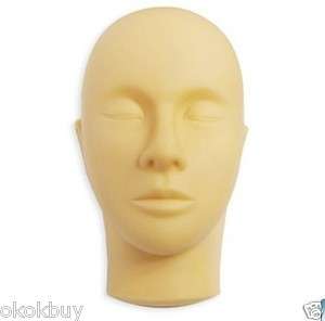   Half Front Head Male Cosmetolgy Soft Rubber face for Massage Practice