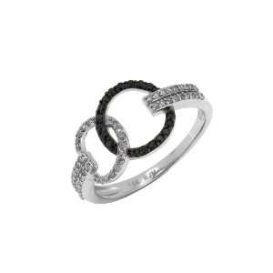  1/3 ct Noir Collection Ladies Black & White Diamond Ring 