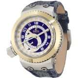 Invicta 10007 Russian Diver Reserve Blue Dial Blue Leather Watch