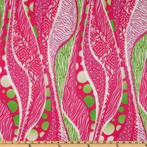  44 Wide Pucci Animal Mix Medium Pink Fabric By The Yard 