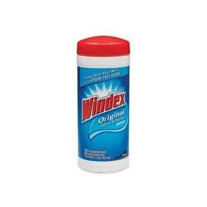  JohnsonDiversey  Windex Wipes, Streak Free Shine, 28 