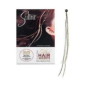  Sultra Feather Hair Accents, Sun Kissed Beauty