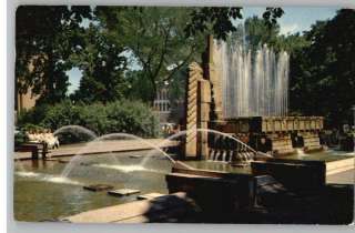 Postcard~Bronson Park Fountain~Kalamazoo,Michigan/MI  